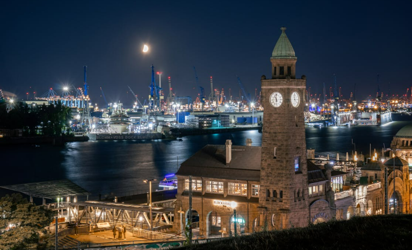 Hamburg harbour and waterfront
