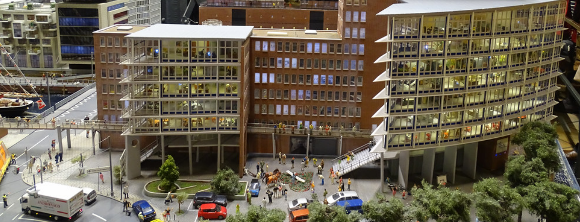 Miniature railway exhibit at Miniatur Wunderland